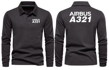 AIRBUS A321 LONG SLEEVE POLO